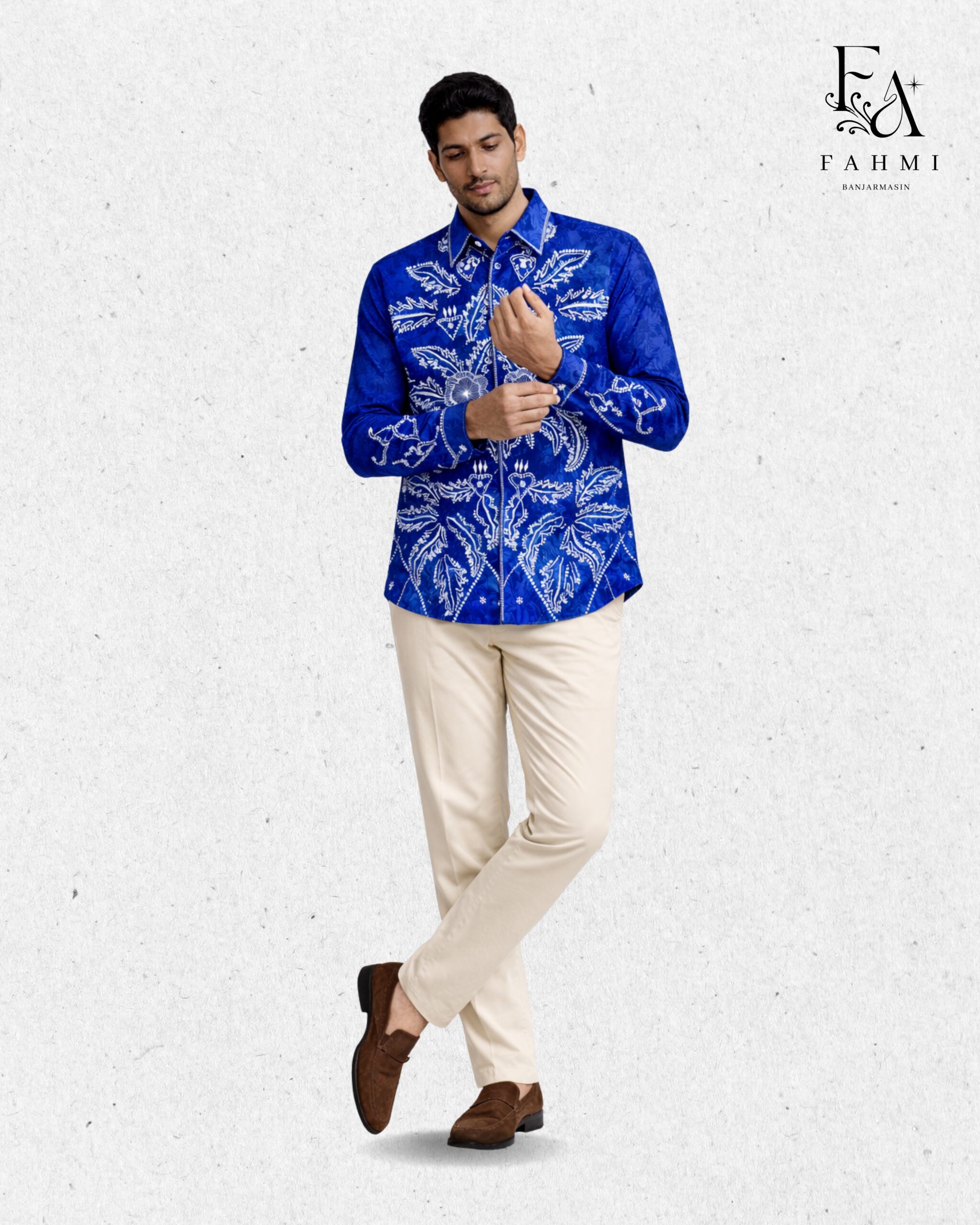 Embroidered Sasirangan Signature Cotton Shirt - Image 2