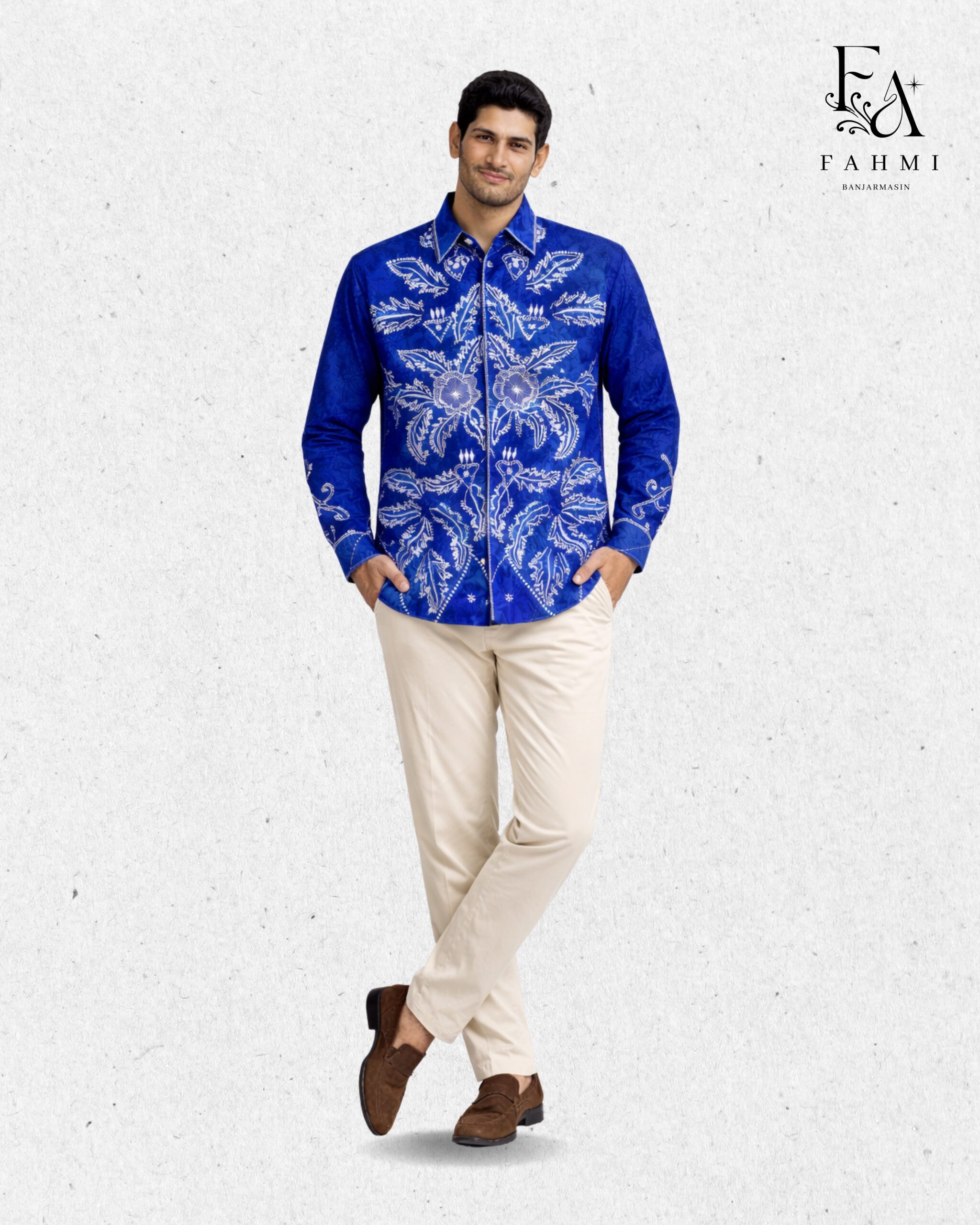 Embroidered Sasirangan Signature Cotton Shirt - Image 3