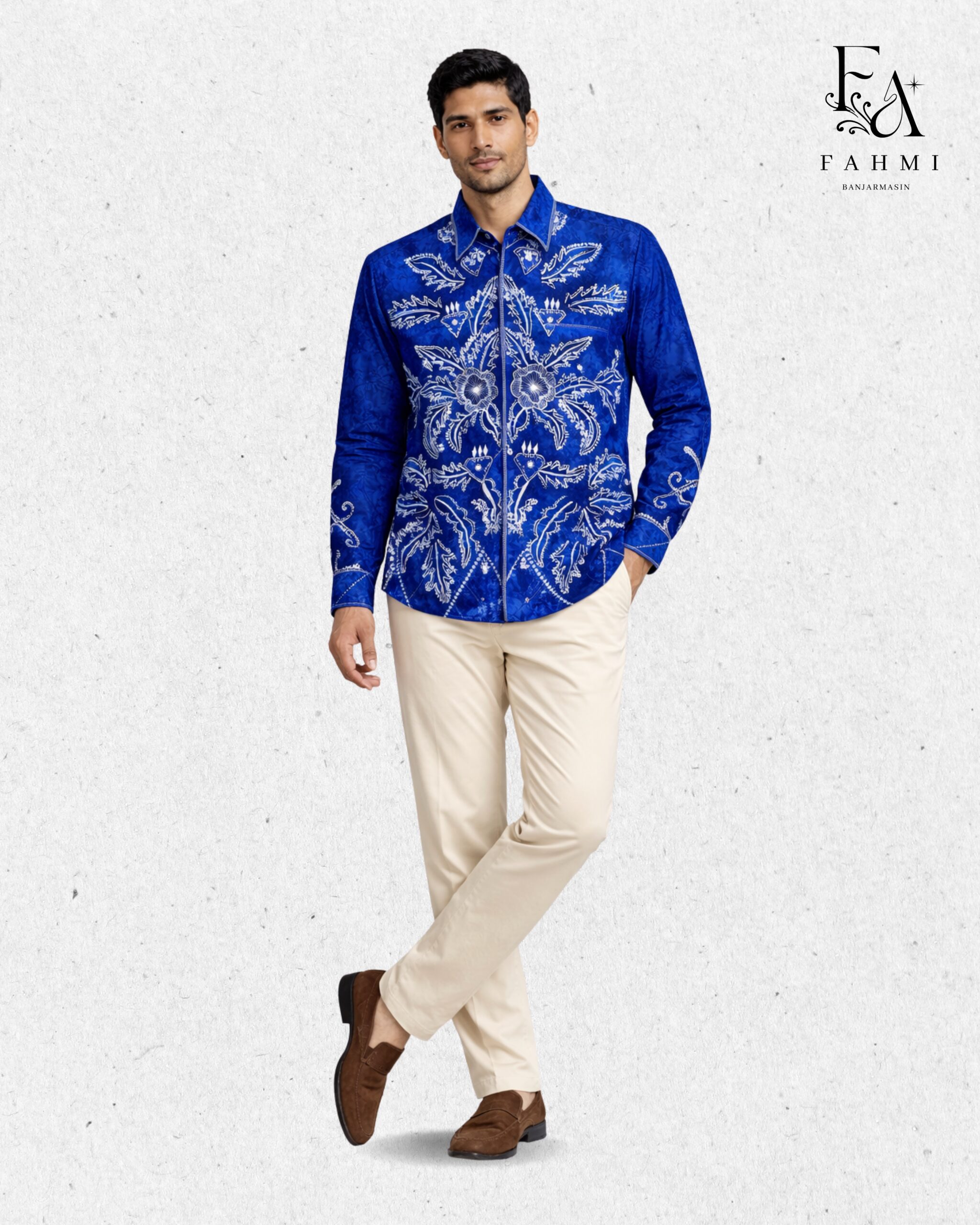 Embroidered Sasirangan Signature Cotton Shirt - Image 4