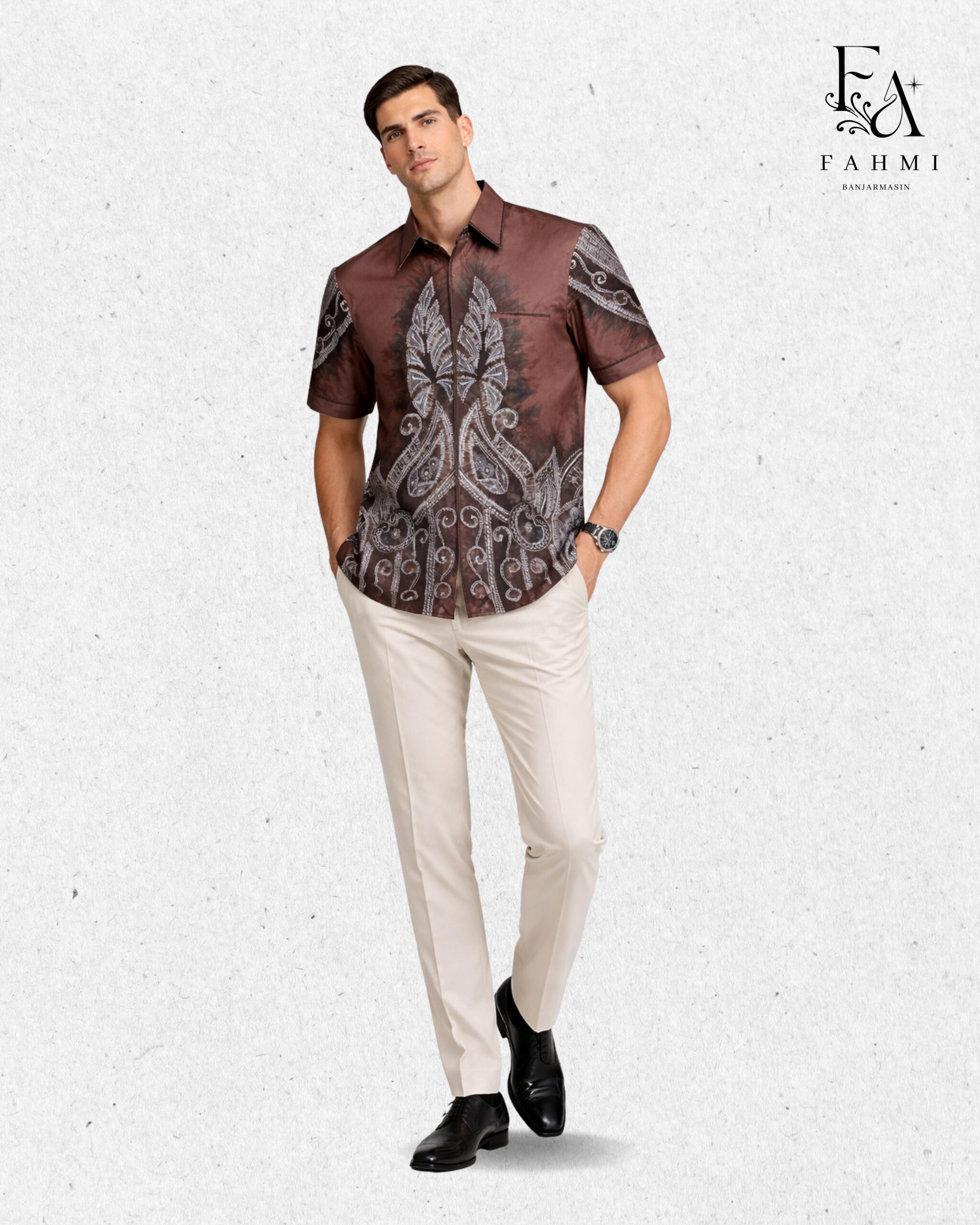 Embroidered Sasirangan Signature Cotton Shirt - Image 3