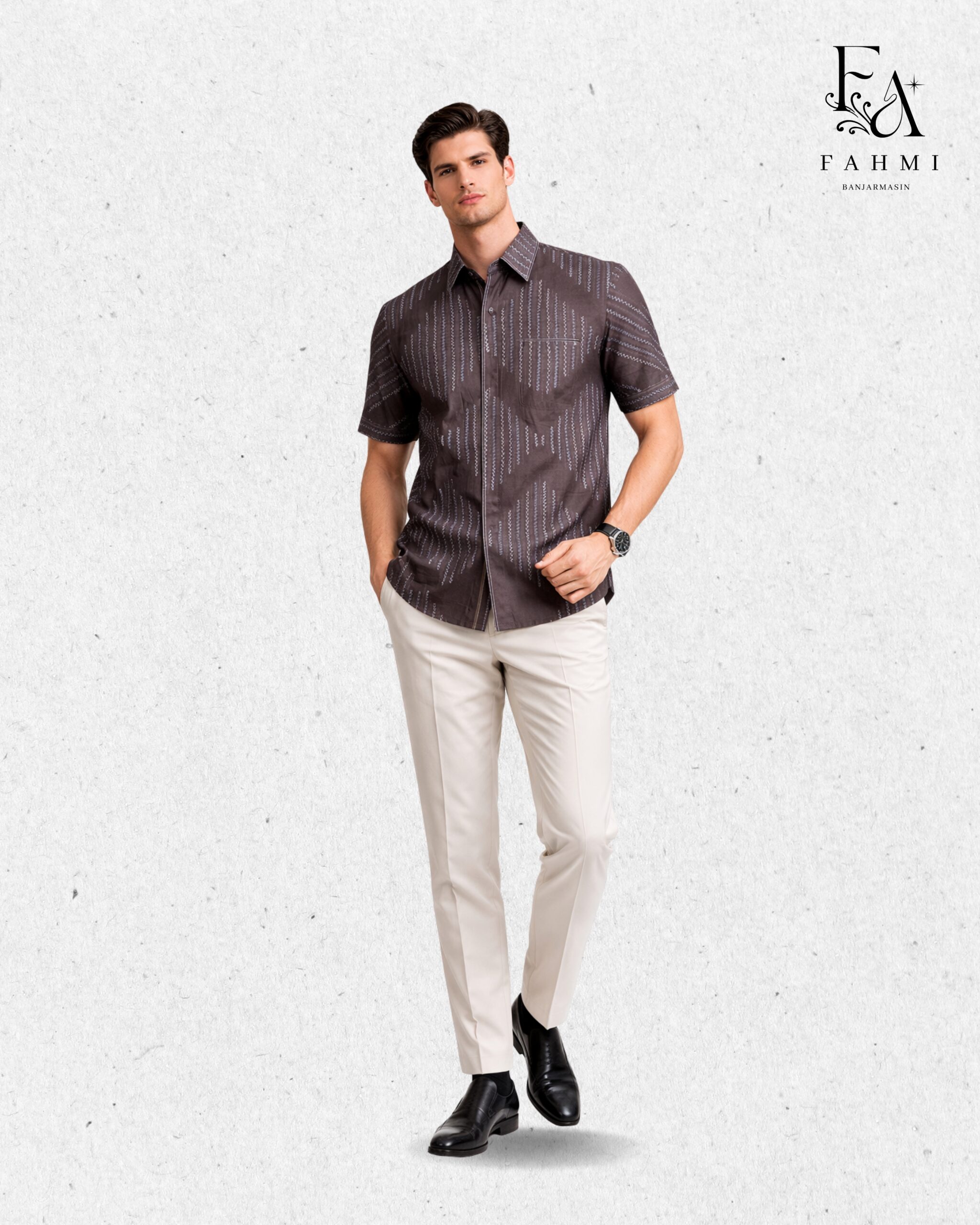 Embroidered Sasirangan Signature Cotton Shirt - Image 2