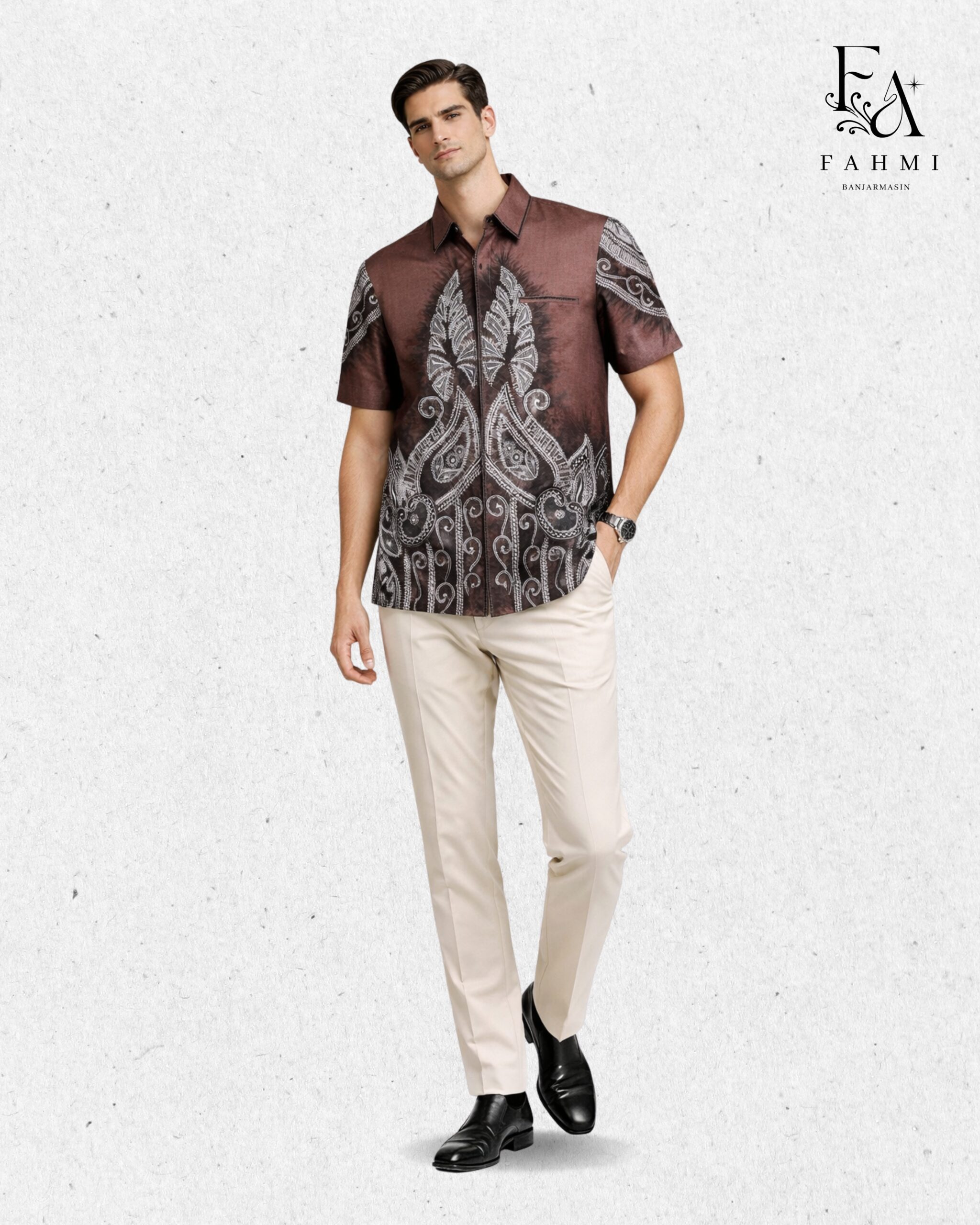 Embroidered Sasirangan Signature Cotton Shirt - Image 2