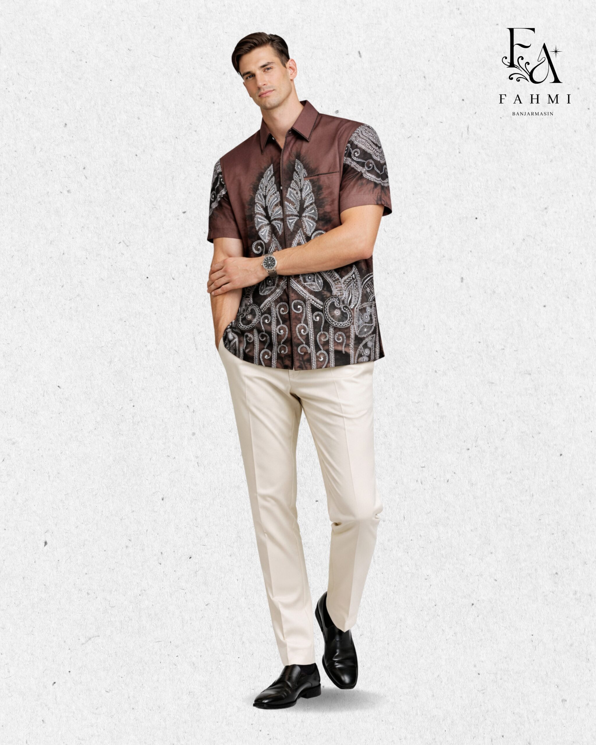 Embroidered Sasirangan Signature Cotton Shirt - Image 4