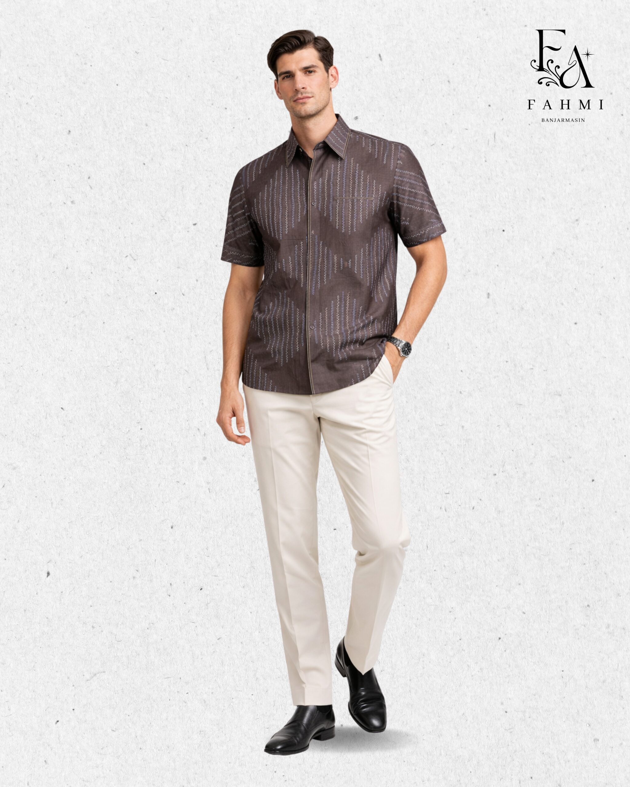 Embroidered Sasirangan Signature Cotton Shirt - Image 4