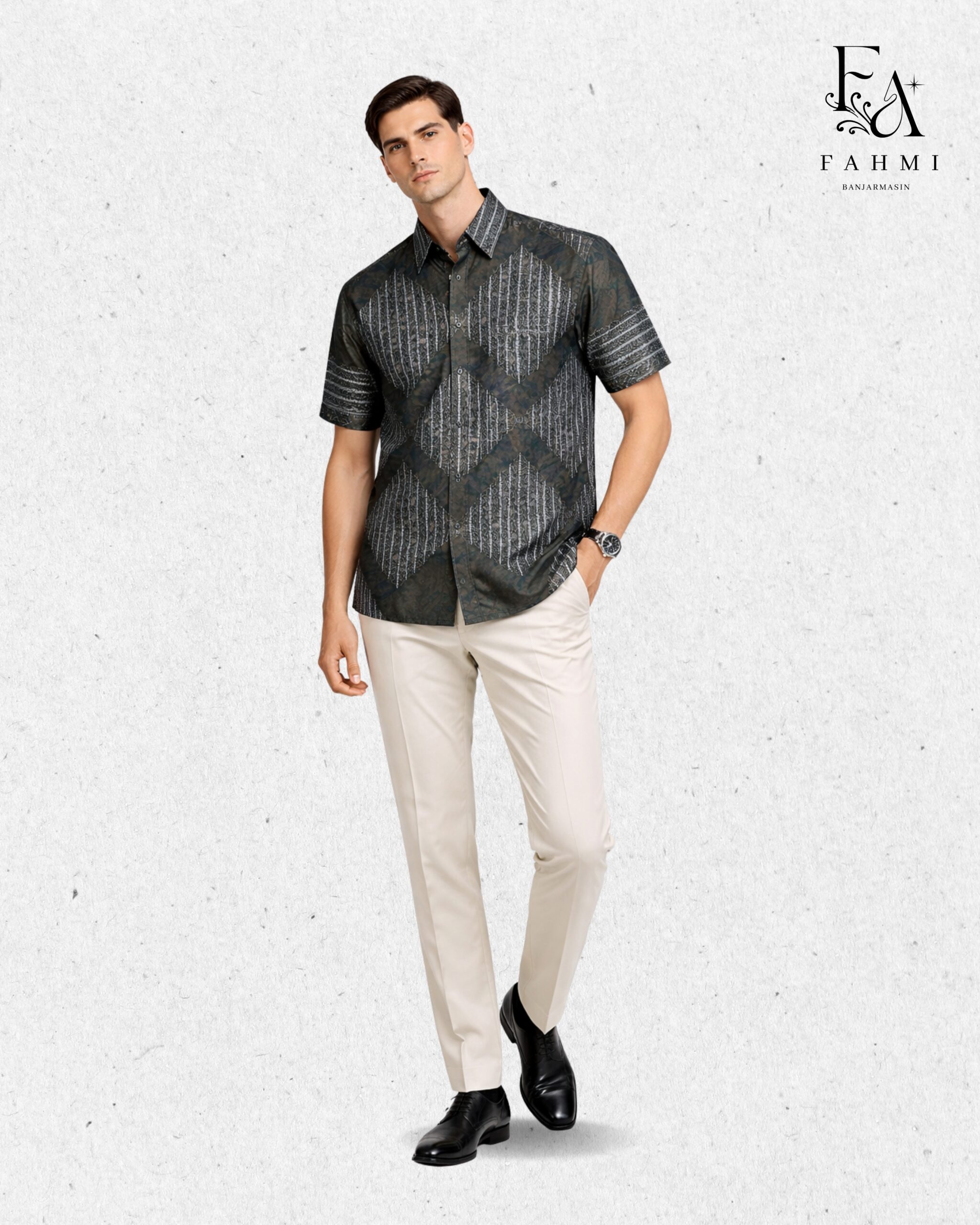 Embroidered Sasirangan Signature Cotton Shirt - Image 2