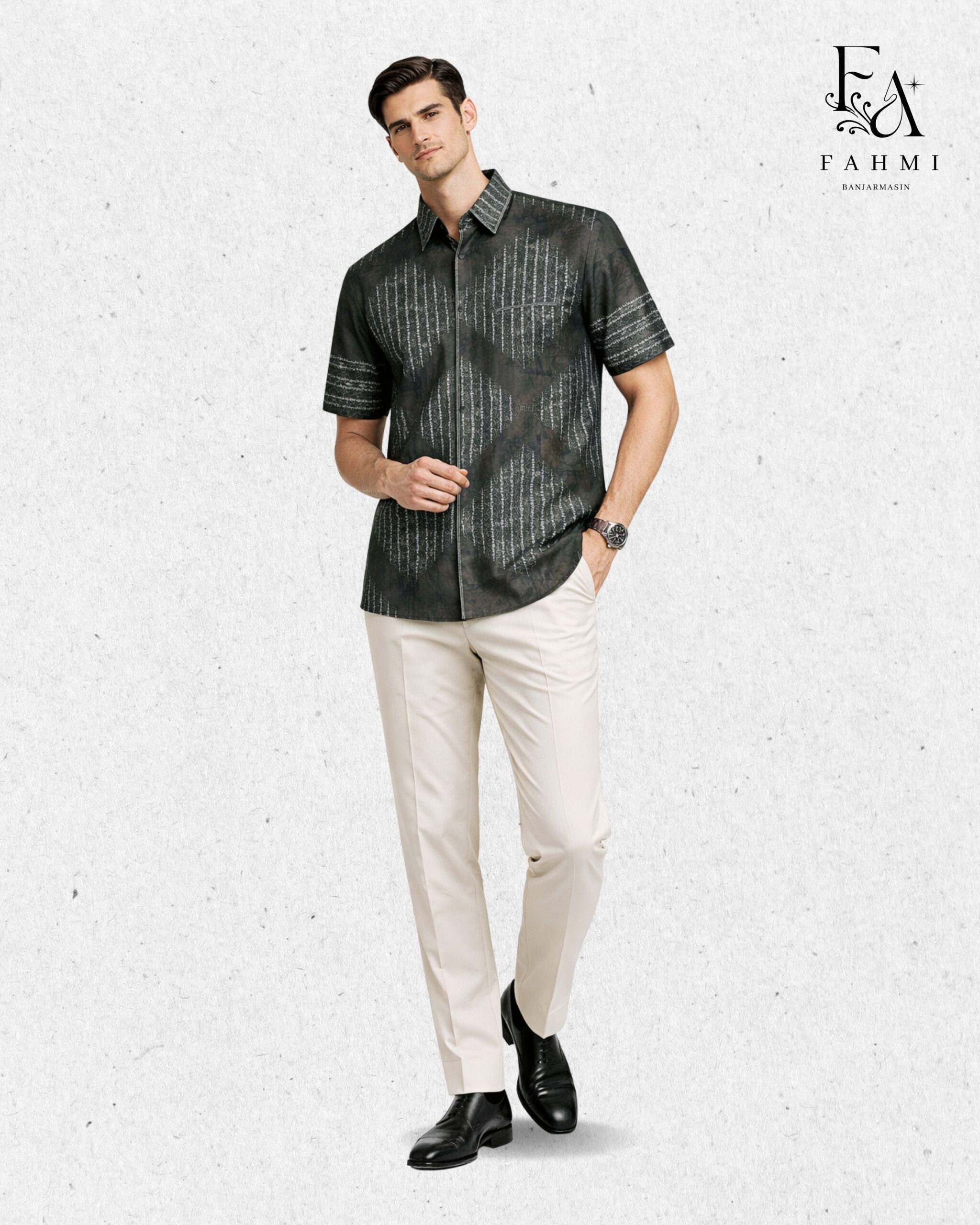 Embroidered Sasirangan Signature Cotton Shirt - Image 3