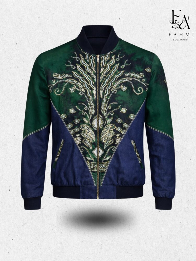 Embroidered Sasirangan Signature Bomber Jacket