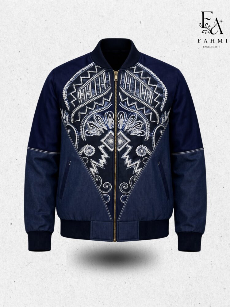 Embroidered Sasirangan Signature Bomber Jacket