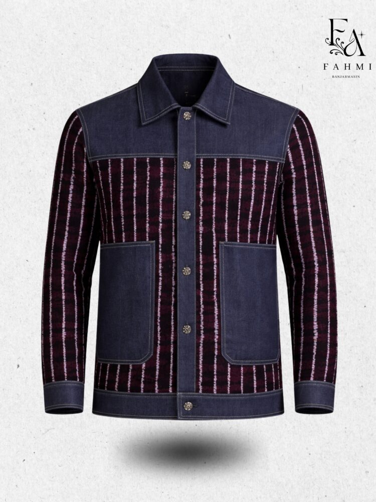 Sasirangan Denim Workwear Jacket