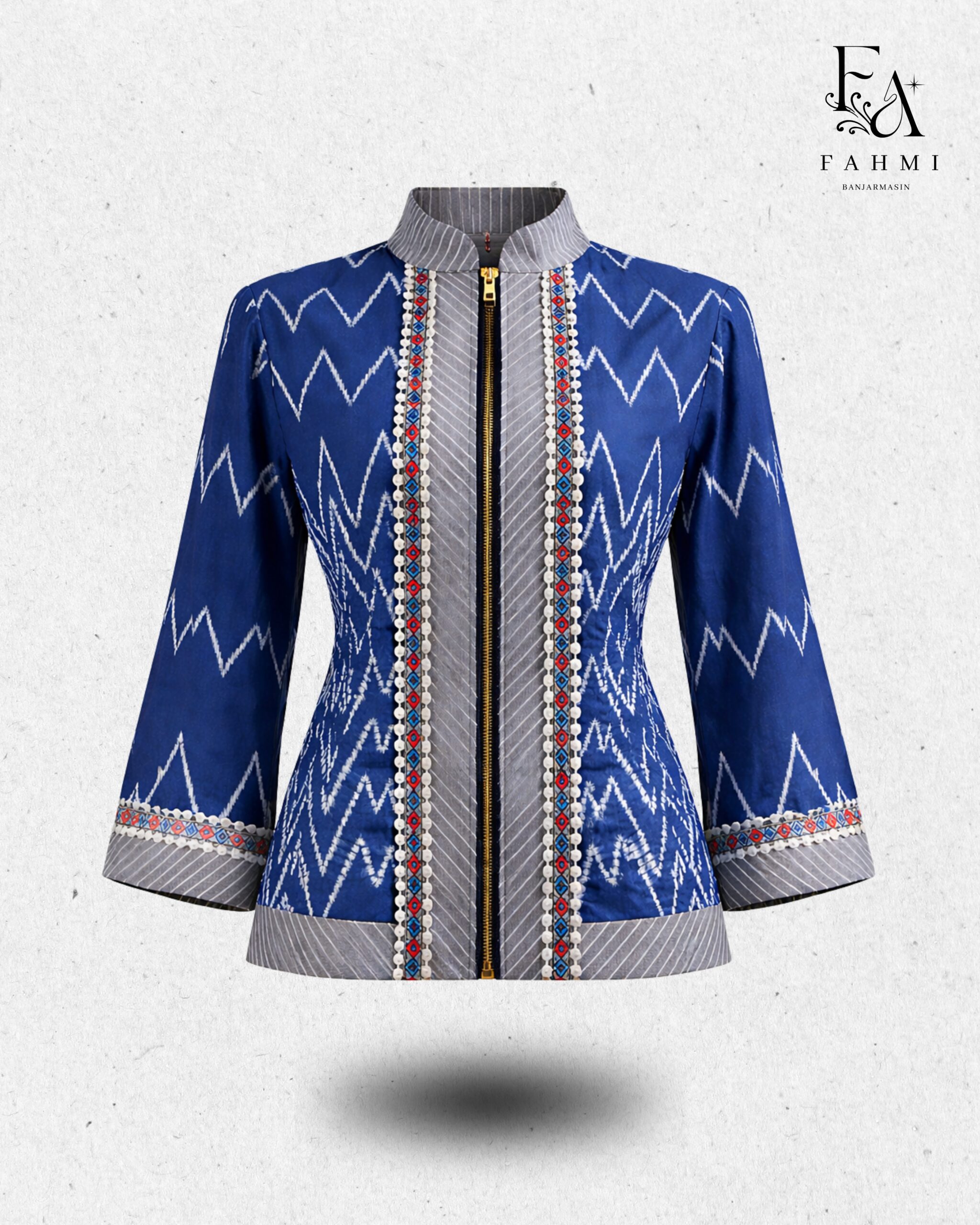 Sasirangan Signature Zip Blouse