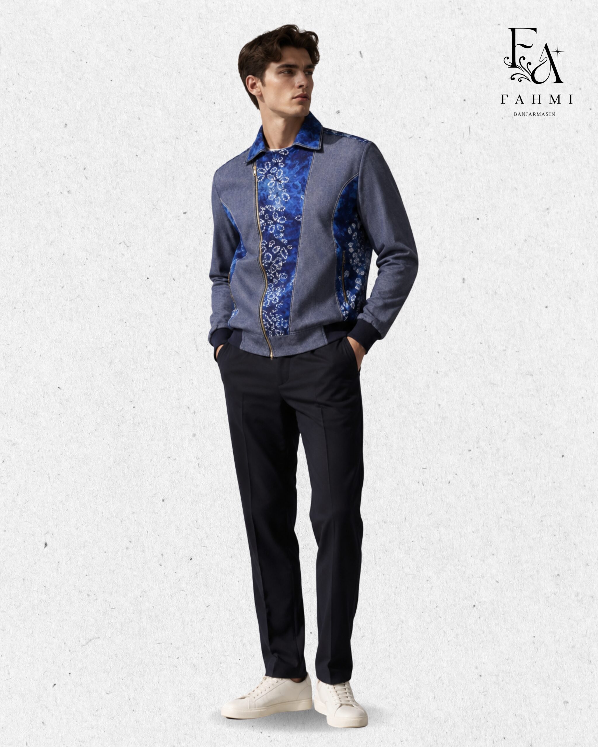 Sasirangan Signature Denim Dualstyle Jacket - Image 3