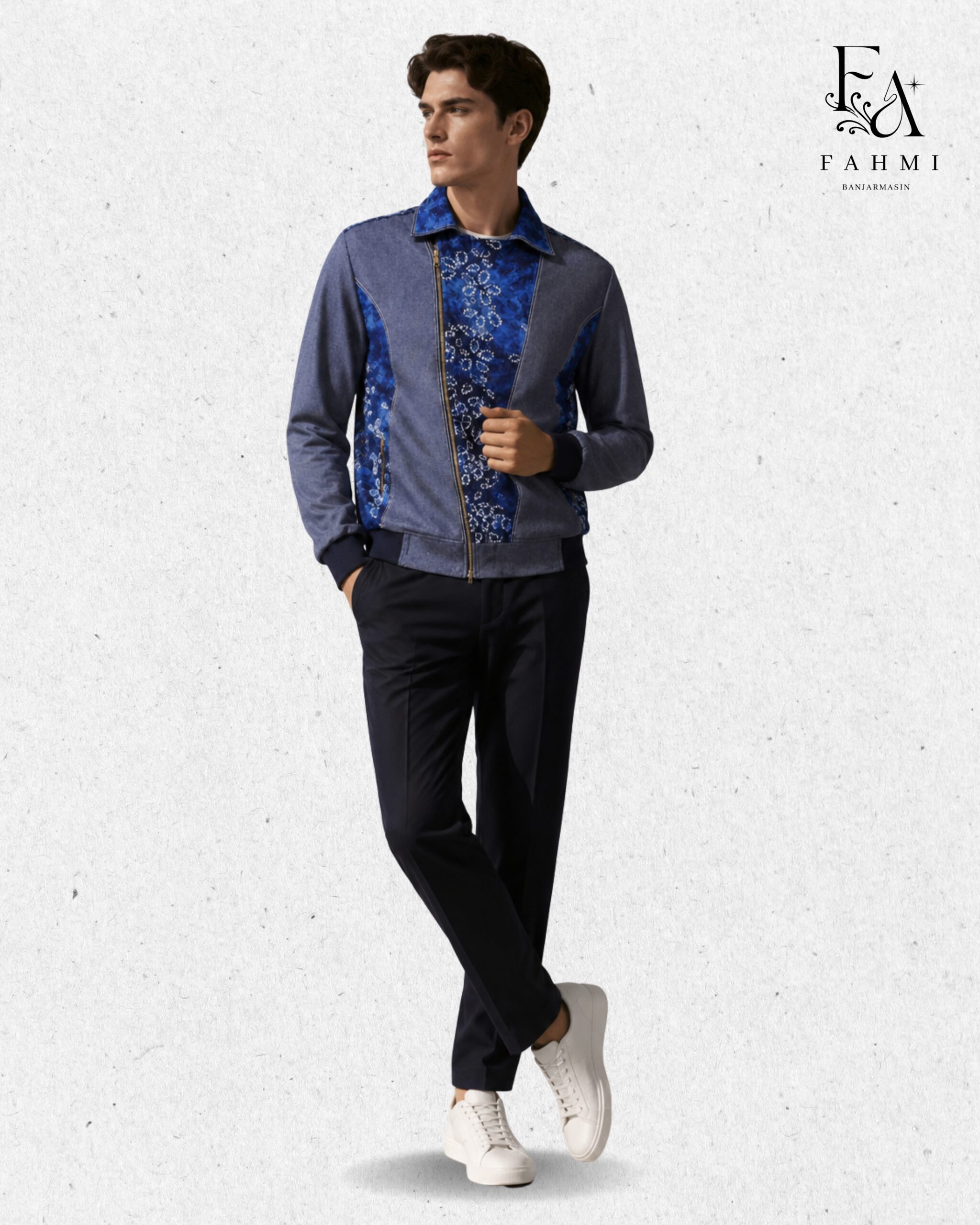 Sasirangan Signature Denim Dualstyle Jacket - Image 5
