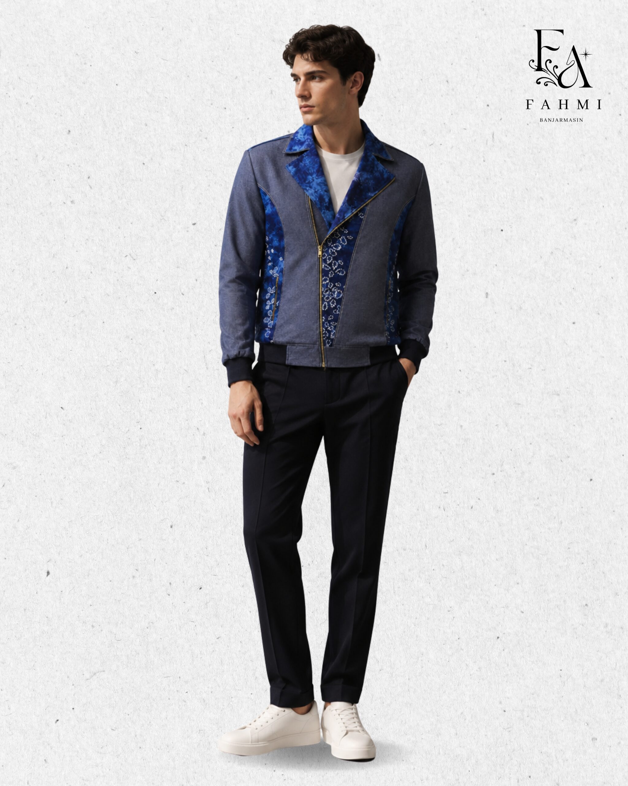 Sasirangan Signature Denim Dualstyle Jacket - Image 4
