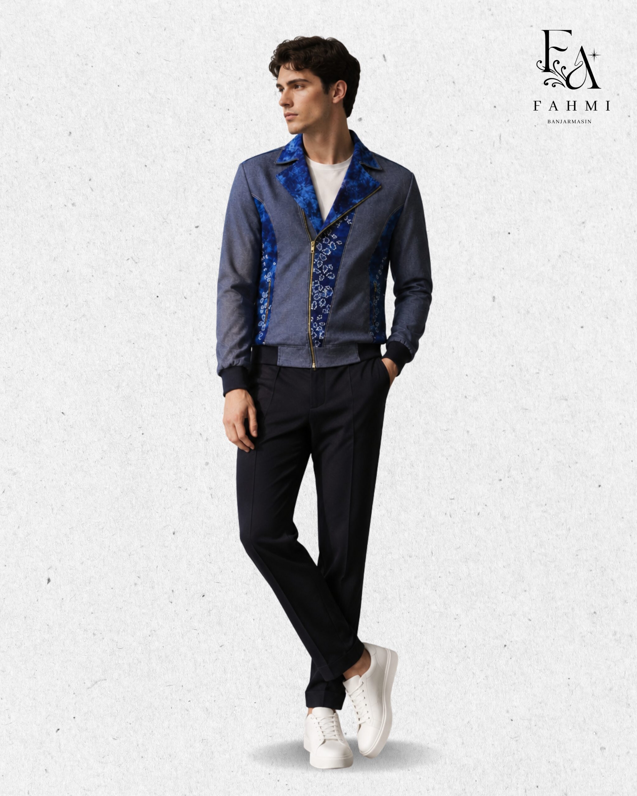Sasirangan Signature Denim Dualstyle Jacket - Image 6