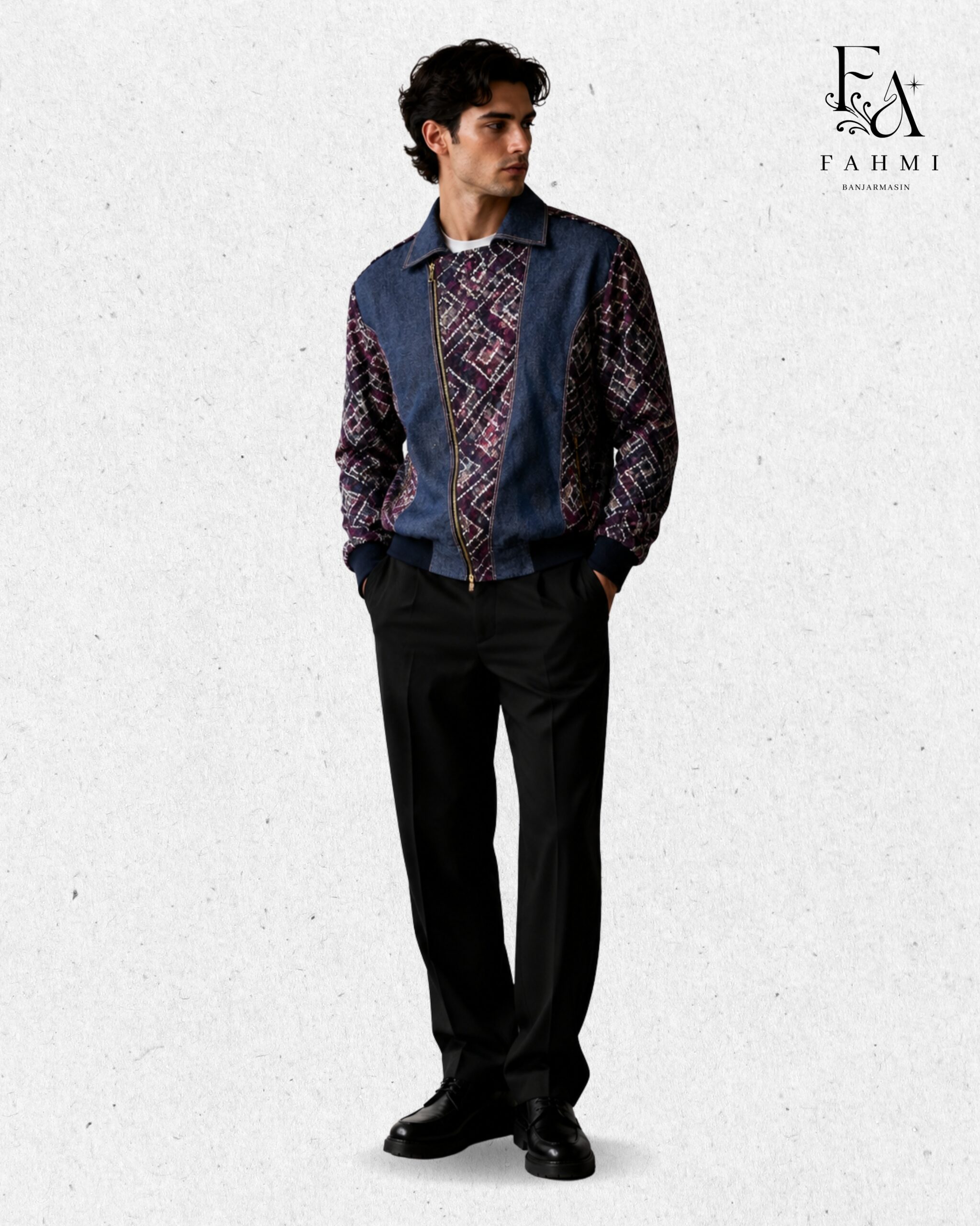 Sasirangan Signature Denim Dualstyle Jacket - Image 3