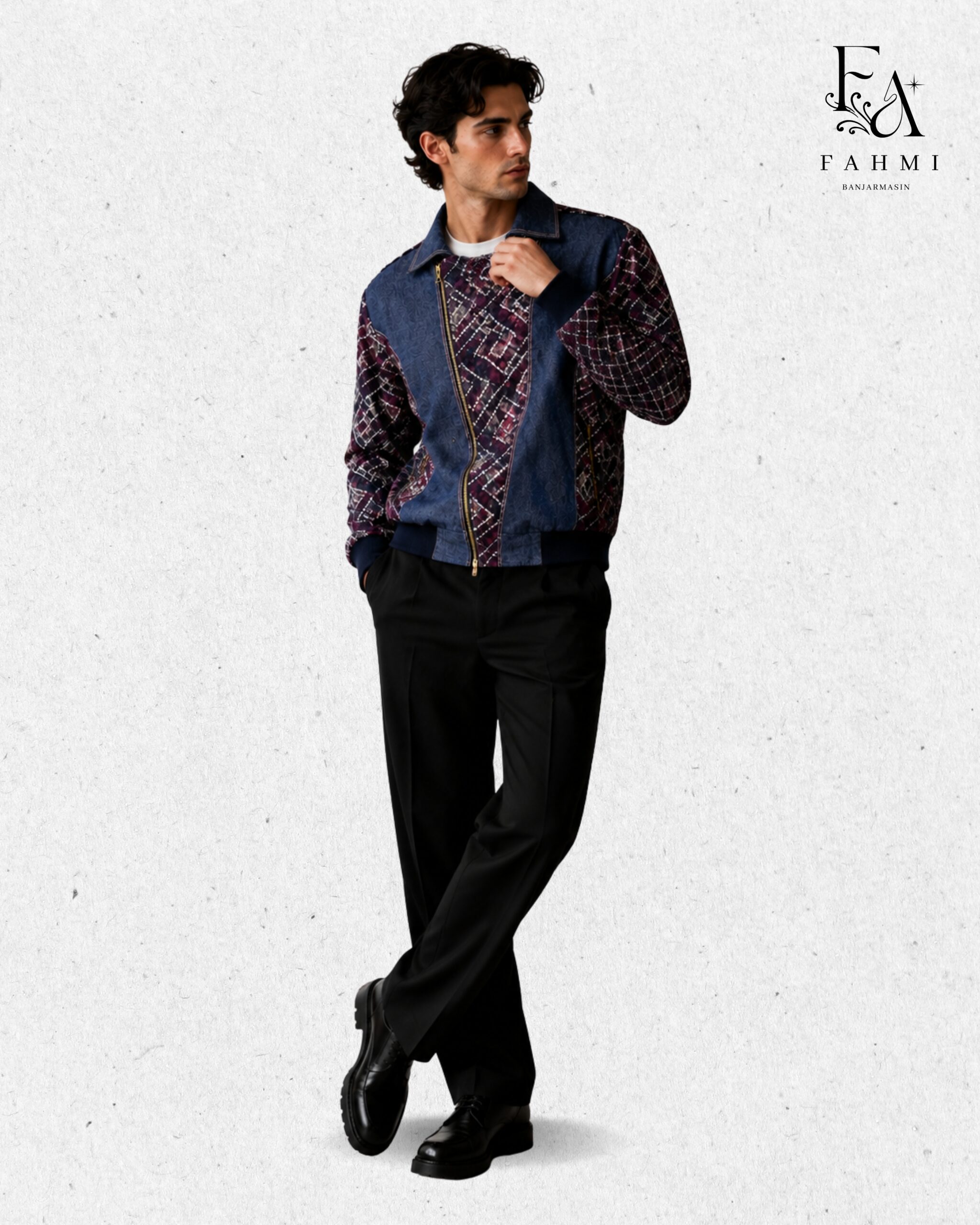 Sasirangan Signature Denim Dualstyle Jacket - Image 5